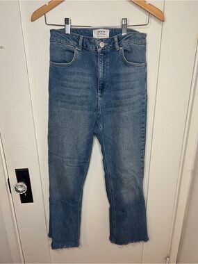 Miss Selfridge Slim Blue Cropped Jeans